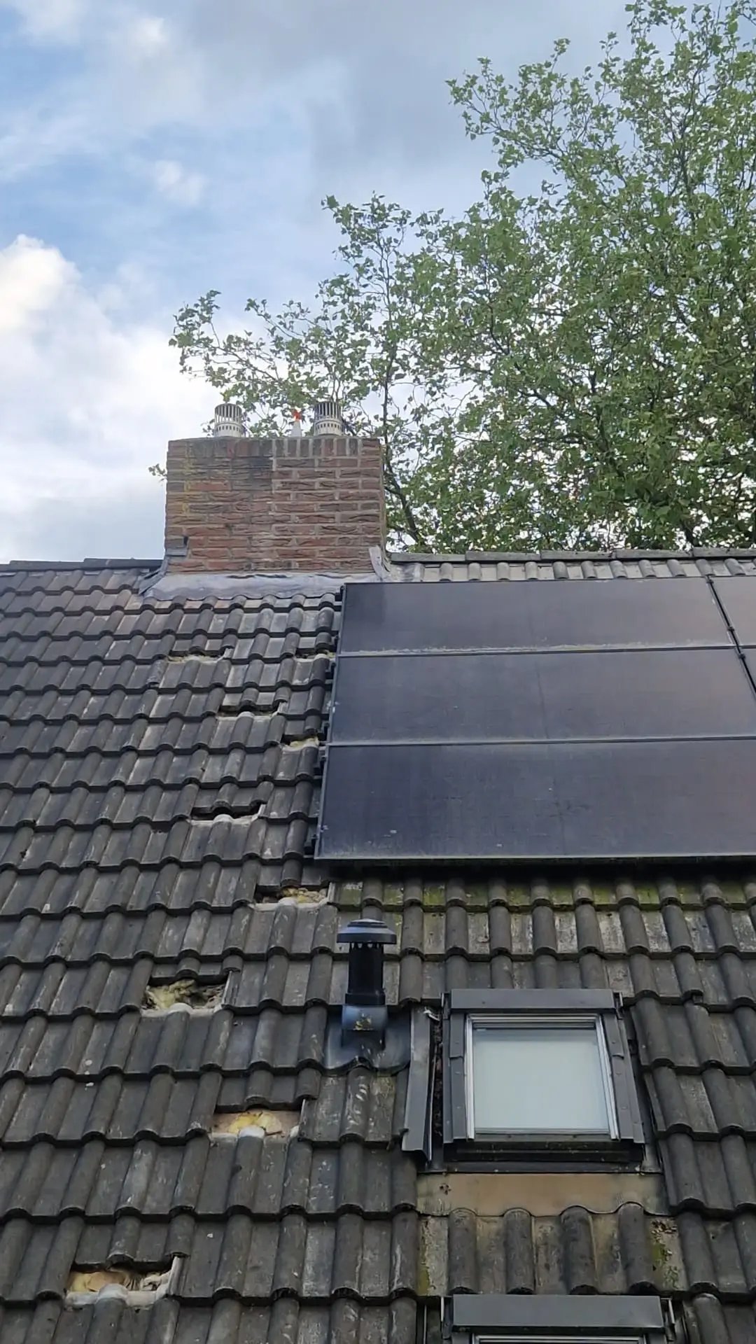 2. Schoorsteenrenovatie Rotterdam gedeelde schoorsteen
